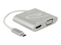 DELOCK USB Type-C Splitter ( DP Alt Mode)>1 x HDMI+1X VGA out