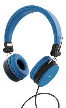 STREETZ Headset with Microphone,  3.5mm - Blue (HL-W201)