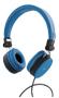 STREETZ headset for smartphone, microphone, 1-button, 1,5m, blue