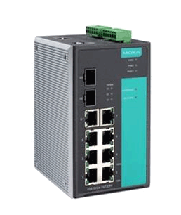 MOXA Industrial Managed Redundant Ethernetswitch Factory Sealed (EDS-510A-1GT2SFP)