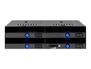 ICY DOCK MB524SPB rev. 4x 2.5" >1x 5.25" bay mobile rack SATA/SAS (MB014SP-B R1)