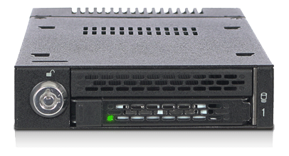 ICY DOCK 1xM.2 NVMe to 1x3.5" bay mobile rack keylock miniSAS (MB833M2K-B)