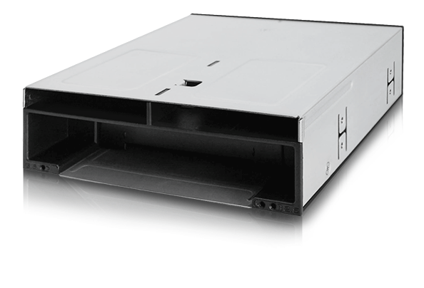 ICY DOCK 2x 2.5" + 1x 3.5" SATA/SAS to 1x 5.25" bay mobile rack trayle (MB095SP-B)