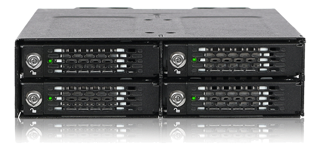 ICY DOCK 4x M.2 NVMe to 4x MiniSAS HD in 1x 5.25" bay mob rac (MB720M2K-B)