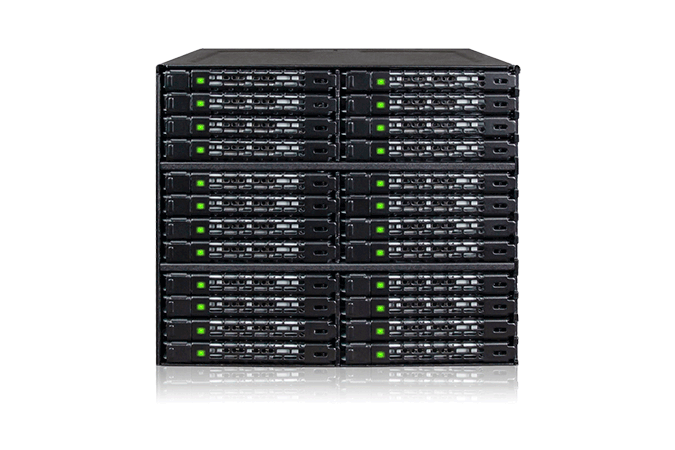 ICY DOCK 24x 2.5" SAS/SATA in 3x 5.25" bay backplane cage MiniSAS HD 8 (MB924IP-B)