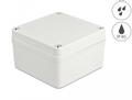 DELOCK Installation Housing IP65 waterproof 125 x 125 x 75 mm grey