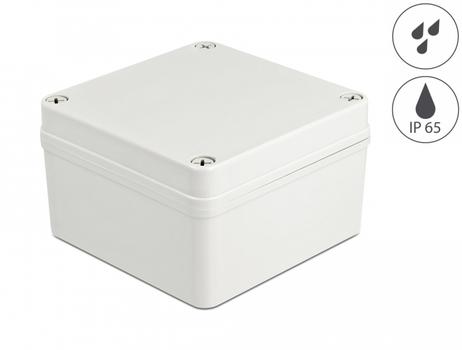 DELOCK Installation Housing IP65 waterproof 125 x 125 x 75 mm grey (60398)