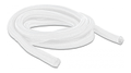 DELOCK Braided Sleeve self-closing 2 m x 19 mm white