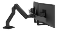 ERGOTRON HX DESK DUAL MONITOR ARM MBK   ACCS