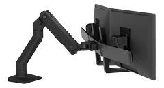 ERGOTRON HX DESK DUAL MONITOR ARM MBK   ACCS