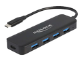 DELOCK USB Type-C™ Hub 4 Port USB 3.2 Gen 1 with Power Delivery 85 Wat
