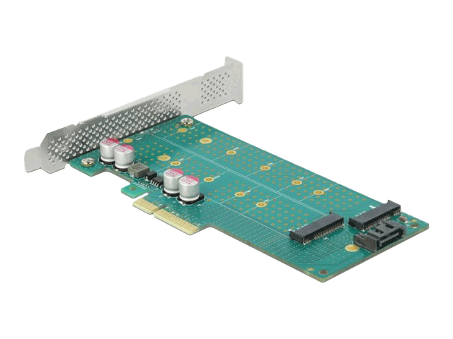 DELOCK PCI Express x4 Card to 1 x M.2 Key B + 1 x NVMe M.2 Key M - Low (89047)