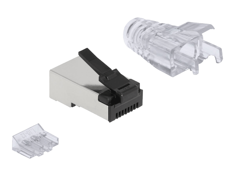 DELOCK RJ45 Modular Plug with robust latch Cat.6 and bend protection b (66906)