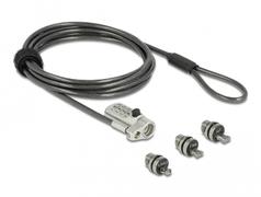 NAVILOCK Laptop security cable with 3 lockheads and combination lock f