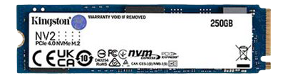 KINGSTON 250GB NV2 M.2 2280 PCIe 4.0 NVMe SSD (SNV2S/250G)