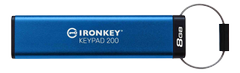 KINGSTON 8GB IronKey Keypad 200 FIPS 140-3 Lvl 3 Pending AES-256 Encrypted