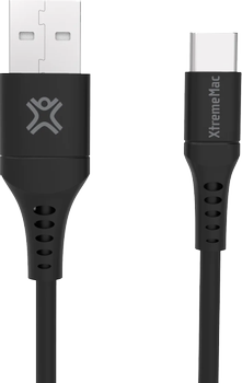 XTREMEMAC FLEXICABLE USB-A TO USB-C - 1M - Black (XWH-UC1-13)