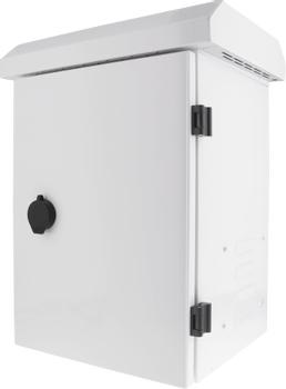 DELTACO Lockable wall cabinet 250x240x350mm,  IP55, white (CB-2535)