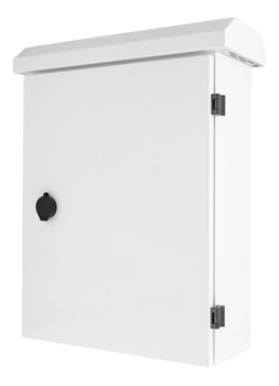 DELTACO Lockable wall cabinet, 350x140x450mm,  IP55, white (CB-3545)
