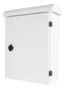 DELTACO Lockable wall cabinet, 350x140x450mm, IP55, white