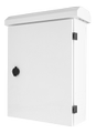 DELTACO Lockable wall cabinet, 350x140x450mm, IP55, white