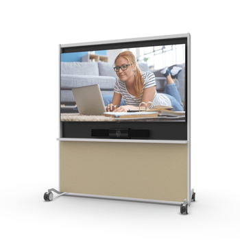 PENDAX FlexWall Mobile Presentation Hvit / Lyst standardstoff (42001)