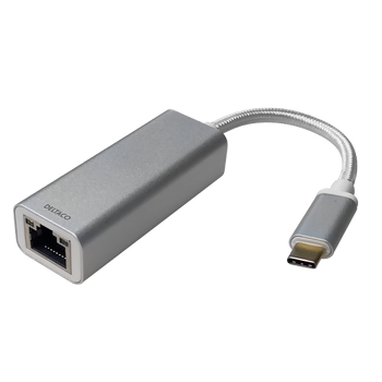 DELTACO USB-C network adaptor 2,5G, aluminium (USBC-GIGA6)