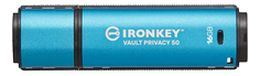 Kingston IronKey Vault Privacy 50C - USB-flashstasjon - 16 GB - TAA-samsvar