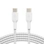 BELKIN 1x2 braided PVC Cable 1m USB-C/ USB-C wh.  CAB004bt1MWH2PK (CAB004BT1MWH2PK)