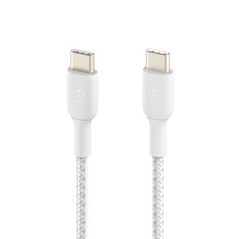 BELKIN USB-C to USB-C Braided PVC 1m Twin Pack (CAB004BT1MWH2PK)