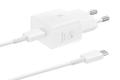 SAMSUNG 25W USB-C GaN Fast Charger (T2510X - with cable) (EP-T2510XWEGEU)