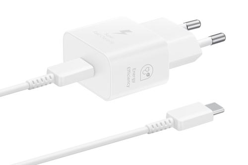 SAMSUNG EP-T2510 Power Adapter 25W + USB-C Cable Hvit (EP-T2510XWEGEU)