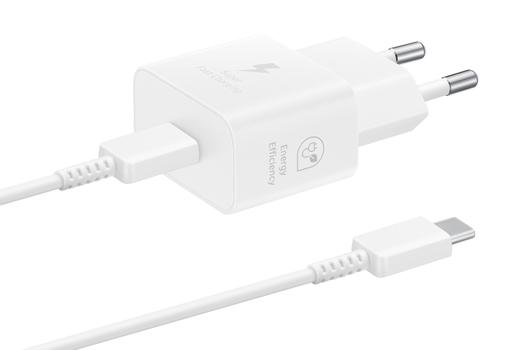 Samsung EP-T2510X strømadapter - med datakabel - 24 pin USB-C - 25 watt (EP-T2510XWEGEU)