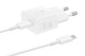 SAMSUNG 25W USB-C GaN Fast Charger (T2510X - with cable) (EP-T2510XWEGEU)