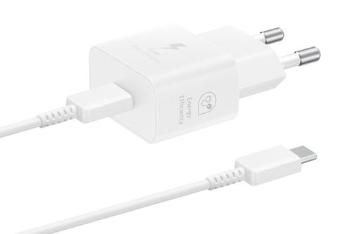 SAMSUNG EP-T2510 Power Adapter 25W + USB-C Cable Hvit (EP-T2510XWEGEU)
