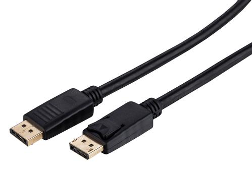 AESP DisplayPort 1.2 4K@60 1 m 4K@60, svart kabel , versjon 1.2 (CDP-DP12-0010)