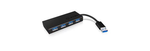 ICY BOX Hub  4-Port USB 3.0 IB-AC6104-B Aluminium Gehäuse (b) retail (IB-AC6104-B)