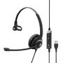 EPOS SENNHEISER SC 230 USB WIRED, MONOAURAL HEADSET, USB CONNECTIVITY AND IN-LINE CALL CONTROL MS (1000578)