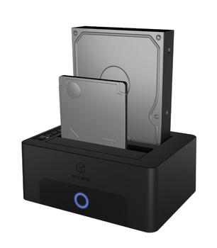 ICY BOX Dockingstation, 2x SATA 2,5  und/oder 3,5  zu 1x USB 3.2 (60636)