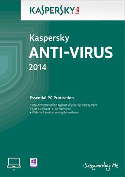 KASPERSKY Anti-Virus 3-Desktop 1 year (KL1154BCCFR)