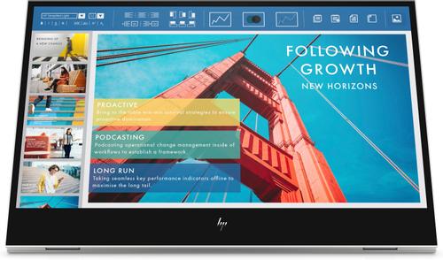 HP E14 G4 - LED monitor - 14" - portable - 1920 x 1080 Full HD (1080p) @ 60 Hz - IPS - 400 cd/m² - 800:1 - 5 ms - 2xUSB-C - sliver stand (1B065AA#ABB)