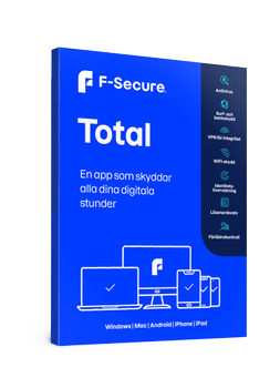 F-SECURE TOTAL (1 year, 5 devices) Attach - SAFE/ Freedome/ ID-Protection (FCFTAT1N005NC)