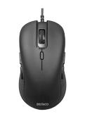 DELTACO Silent Wired Ambidextrous Mouse, 6 Buttons, 800-2400 DPI
