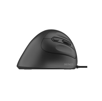 DELTACO Silent Wired Vertical Office Mouse, 4 buttons, 1000-1600 DPI (MS-814)