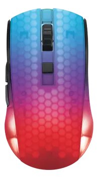 Deltaco DM320 Wireless transparent RGB Lightweight mouse, black (GAM-145)