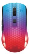Deltaco DM320 Wireless transparent RGB Lightweight mouse, black
