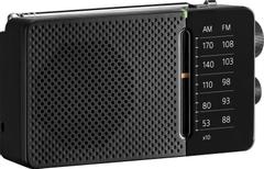 SANGEAN SR-36 Black AM/FM Analog Pocket Radio with built-in speaker