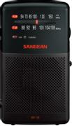 SANGEAN handhållen FM/AM-radio, batteridrift, hörlursuttag