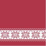 Frokostserviet , Christmas Mood, 3-lags, 1/4 fold, 32x32cm, flerfarvet,  nyfiber
