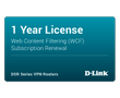 D-LINK k Web Content Filtering - Subscription licence renewal (1 year) - 1 switch
